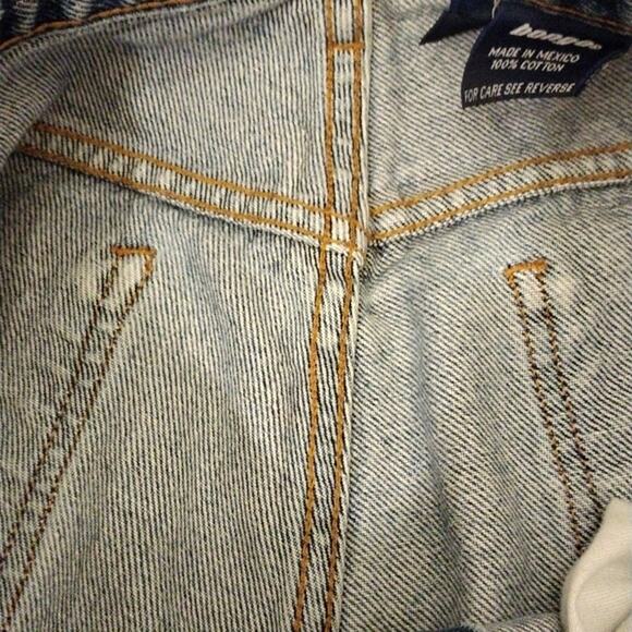 90s BONGO Jeans Capris Sz 9 Blue Cuffed 100% COTTON Preppy Coastal Vintage - Picture 10 of 14